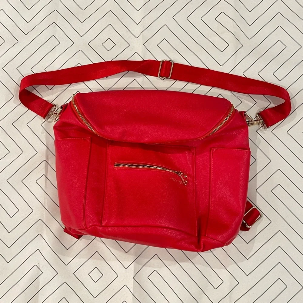 Fawn Design Red Original Diaper Bag